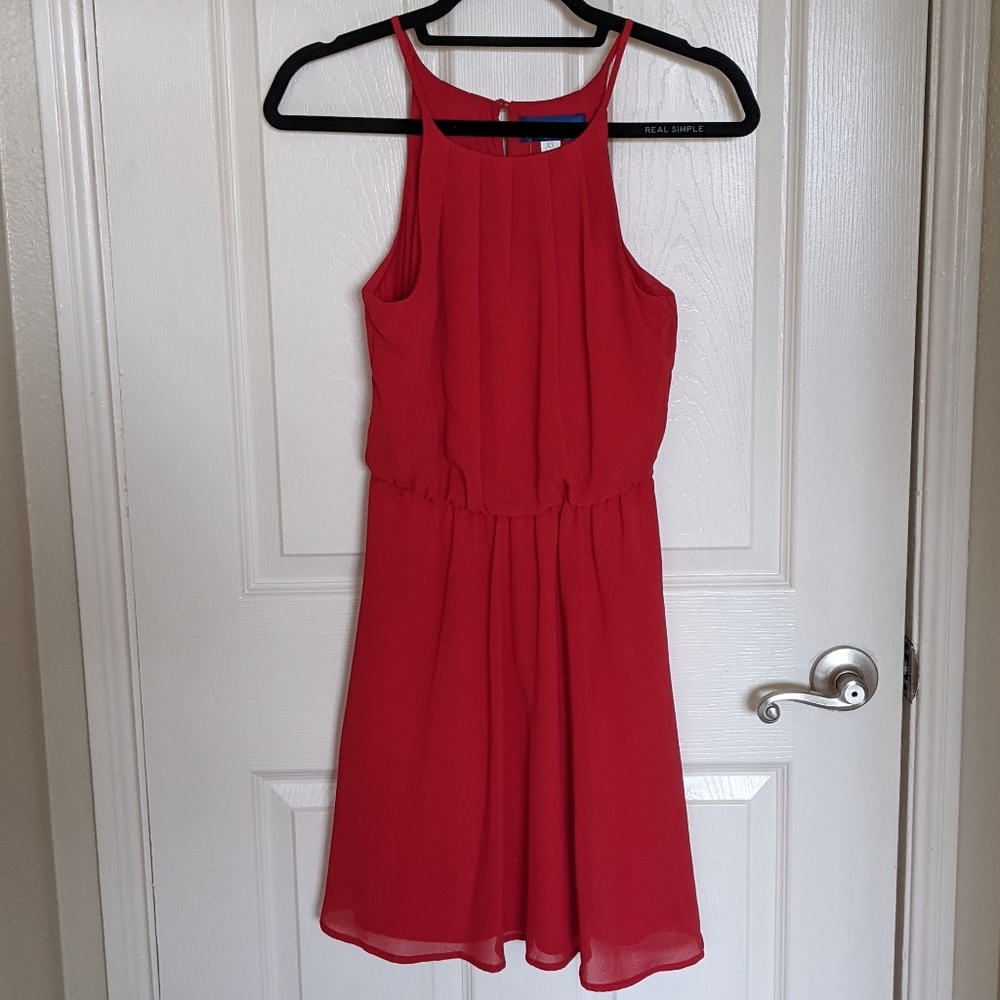 BNWT Red High Neck Flowy Dress